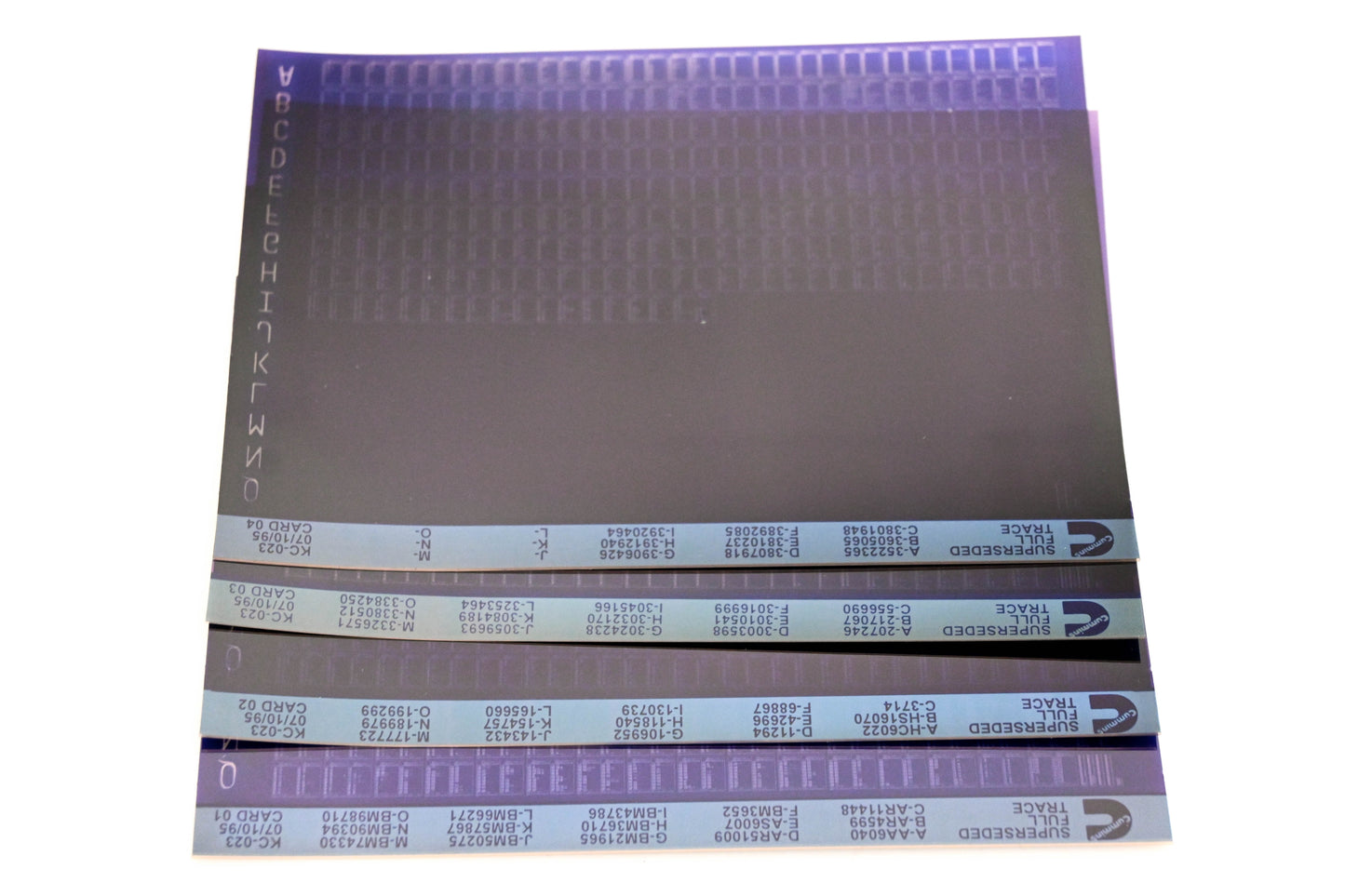 Cummins YR009-100 1995 KC-023 Superseded Full Trace Lot Of 4 Microfiche NOS