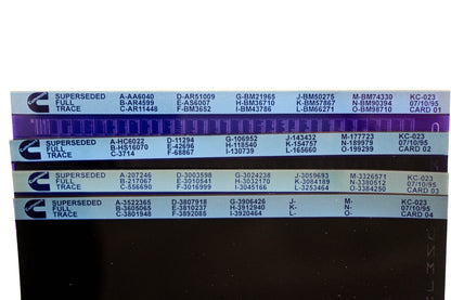 Cummins YR009-100 1995 KC-023 Superseded Full Trace Lot Of 4 Microfiche NOS