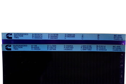 Cummins YR009-102 1995 MC-009 Superseded Section Two Lot of 2 Microfiche NOS