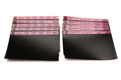 Cummins M091, M249, M253 1994 Consolidated Diesel OEPL Parts List & ESN Index Lot Of 10 Microfiche NOS