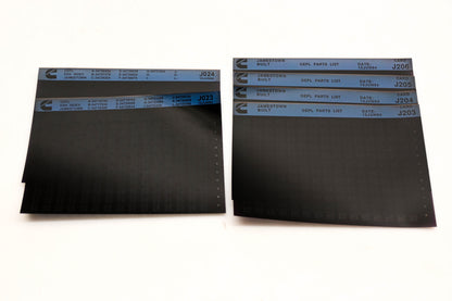 Cummins J023, J203, J206 1994 Jamestown OEPL Parts List & ESN Index Lot Of 6 Microfiche NOS