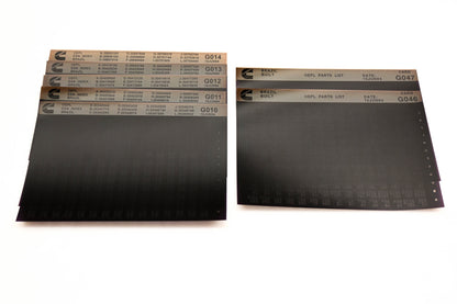 Cummins G010, G013, G047 1994 Brazil OEPL Parts List & ESN Index Lot Of 7 Microfiche NOS