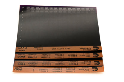 Cummins F004, F006, F007 1994 Mexico OEPL Parts List & ESN index Lot Of 4 Microfiche NOS