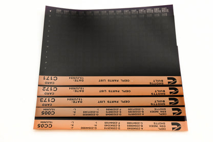 Cummins CC05, C005, C173 1994 Shotts OEPL Parts List & ESN Index Lot Of 5 Microfiche NOS