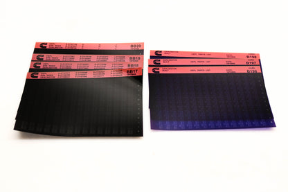 Cummins BB17, B196, B198 1995 OEPL Parts List & ESN Index Lot Of 7 Microfiche NOS