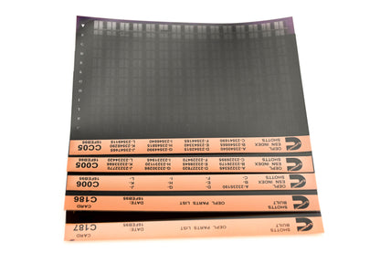 Cummins CC05, C005, C186 1995 Shotts OEPL Parts List & ESN Index Lot Of 5 Microfiches NOS