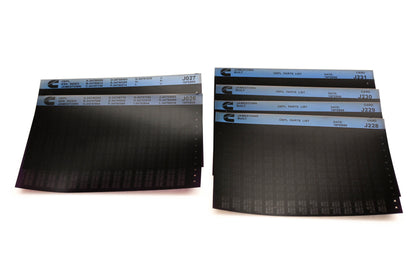 Cummins J026, J228, J231 1995 Jamestown OEPl Parts List & Esn Index Lot Of 6 Microfiche NOS