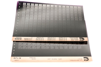 Cummins K005, K128 1995 CIC Industrial OEPL Parts List & ESN Index Lot of 2 Microfiche NOS