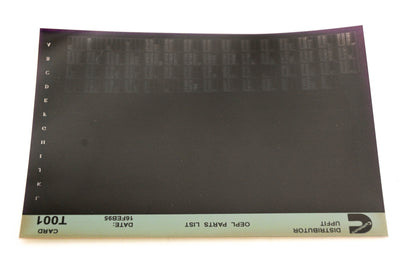 Cummins T001 1995 Distributor Upfit OEPL Parts List Microfiche NOS