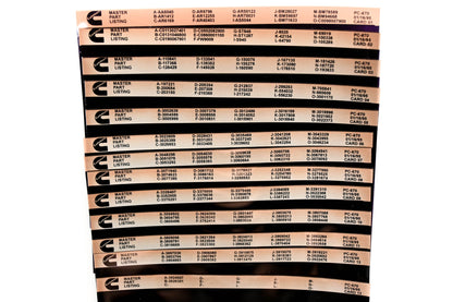 Cummins XY019-95 1995 PC-670 Master Parts Listing Lot Of 13 Microfiches NOS
