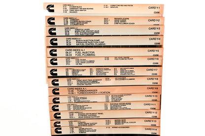 Cummins XY019-99 1996 Index A-1 Card Y-1 Thru Y-14 Microfiches NOS