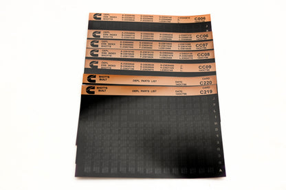 Cummins C006, CC06, C220 1996 Shotts OEPL Parts List & ESN index Lot Of 7 Microfiche NOS