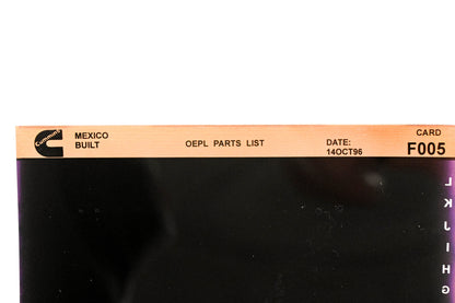 Cummins F005 1996 Mexico OEPL Parts List Microfiche NOS