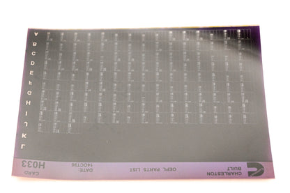Cummins H033 1996 Charleston OEPL Parts List Microfiche NOS
