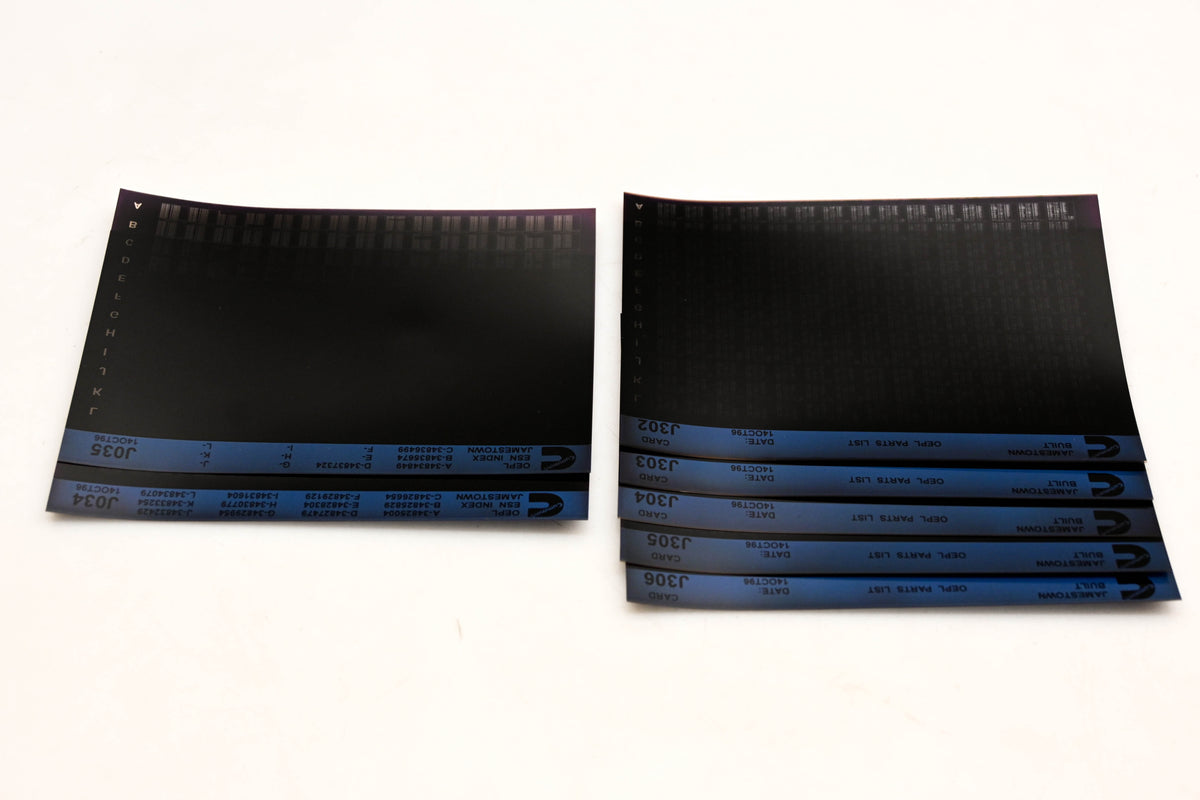 Cummins J034, J302, J306 1996 Jamestown OEPL Parts List & ESN Index Lot Of 7 Microfiche NOS