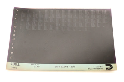 Cummins T001 1996 Distributor Upfit OEPL Parts List Microfiche NOS