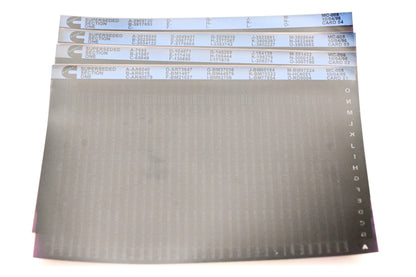 Cummins XY019-115 1996 MC-009 Superseded Section Two Lot of 4 Microfiche NOS