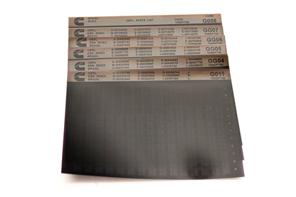 Cummins G011, GG04, G058 1996 Brazil OEPL Parts List & ESN Index Lot Of 6 Microfiche NOS