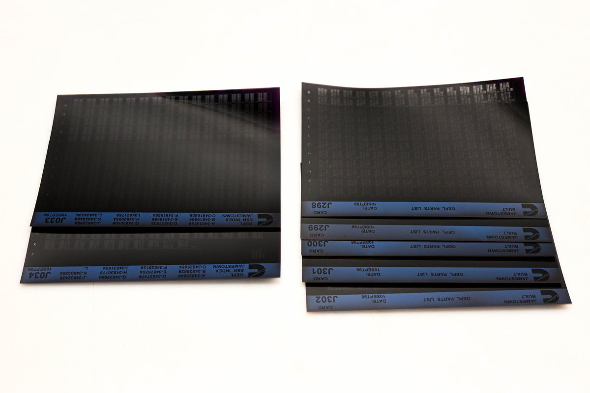 Cummins J033, J298, J302 1996 Jamestown OEPL Parts List & ESN Index Lot Of 7 Microfiche NOS