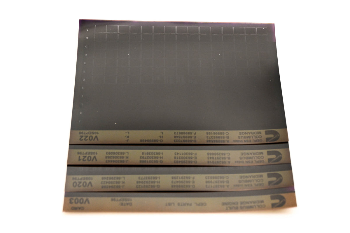 Cummins V003, V020, V022 1996 Columbus Midrange OEPL Parts List & ESN Index Lot Of 4 Microfiche NOS