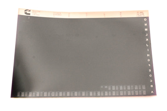 Cummins XM011-79 1996 PC-680 Master Parts Listing Microfiche NOS