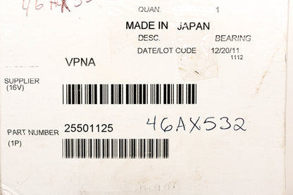 Koyo 25501125, 46AX532, 6213 Mack Bearing NOS