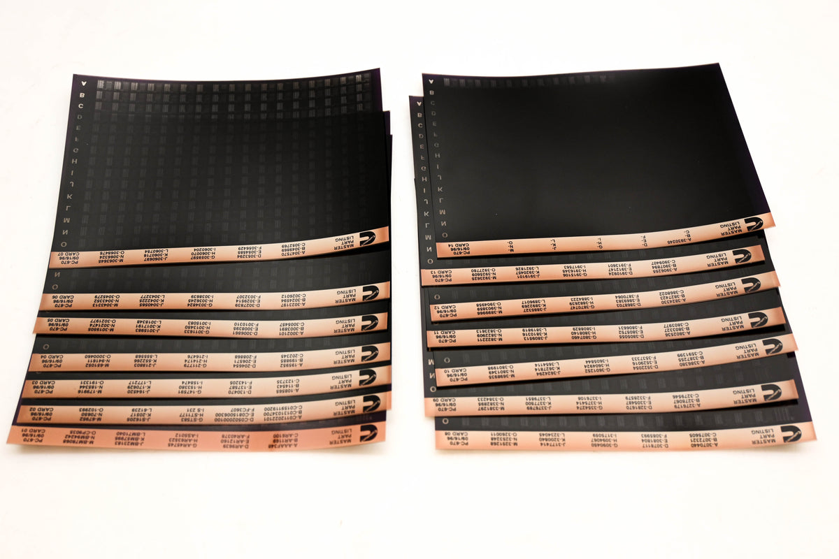 Cummins XM011-81 1996 PC-670 Master Parts Listing Lot Of 14 Microfiches NOS