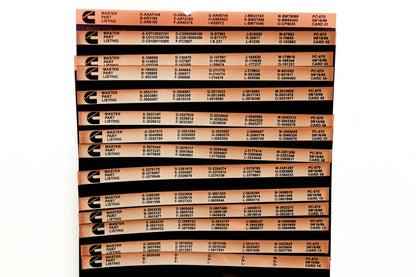 Cummins XM011-81 1996 PC-670 Master Parts Listing Lot Of 14 Microfiches NOS