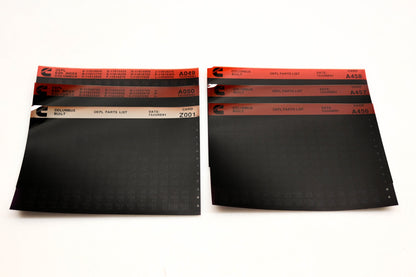 Cummins A049, A458, Z001 1991 Columbus OEPL Parts List & ESN Index Lot Of 6 Microfiche NOS