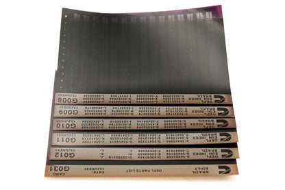 Cummins G008, G012, G031 1991 Brazil OEPL Parts List & ESN Index Lot Of 6 Microfiche NOS