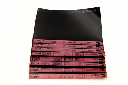 Cummins M050, M134, M136 1991 Consolidated Diesel OEPL Parts List & ESN Index Lot Of 8 Microfiche NOS