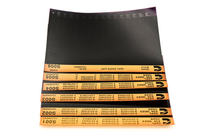 Cummins S001, S004, S009 1991 Onan OEPL Parts List & ESN Index Lot Of 9 Microfiche NOS