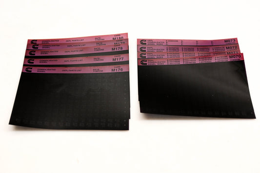 Cummins M070, M176, M180 1992 Consolidated Diesel OEPL Parts List & ESN Index Lot Of 9 Microfiche NOS