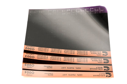 Cummins O002, O0036, O004 1992 Kirloskar OEPL Parts List & ESN Index Lot Of 4 Microfiche NOS