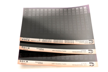 Cummins K004, K103, K104 1992 CIC Industrial OEPL Parts List & ESN Index Lot Of 3 Microfiche NOS