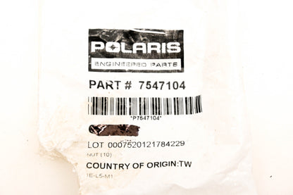 New OEM Polaris 7547104 Locknut NOS