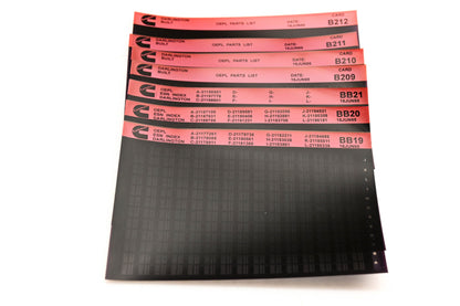 Cummins BB19, B209, B212 1995 Darlington OEPL Parts List & ESN Index Lot Of 7 Microfiche NOS