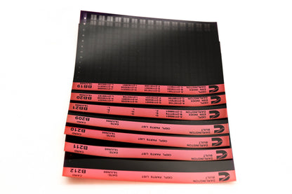Cummins BB19, B209, B212 1995 Darlington OEPL Parts List & ESN Index Lot Of 7 Microfiche NOS