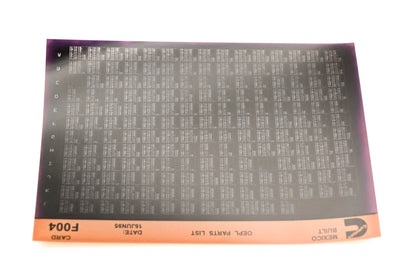 Cummins F004 1995 Mexico OEPL Parts List Microfiche NOS