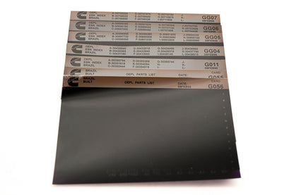 Cummins G011, GG04, G056 1996 Brazil OEPL Parts List & ESN Index Lot Of 7 Microfiche NOS