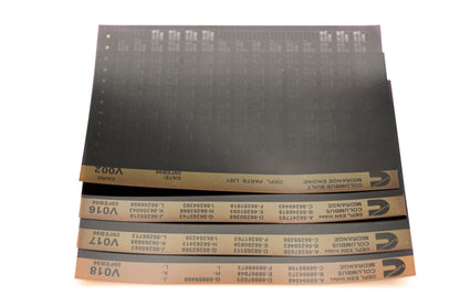 Cummins V002, V016, V018 1996 Columbus Midrange OEPL Parts List & ESN Index Lot Of 4 Microfiche NOS