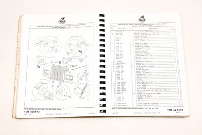 Mack DP036-10 1989 RL/RS Series Collision Repair Book