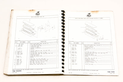 Mack DP036-10 1989 RL/RS Series Collision Repair Book
