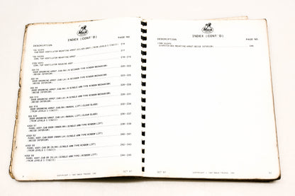 Mack DP036-11 1987 U600 Collision Repair Book