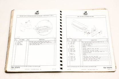 Mack DP036-11 1987 U600 Collision Repair Book