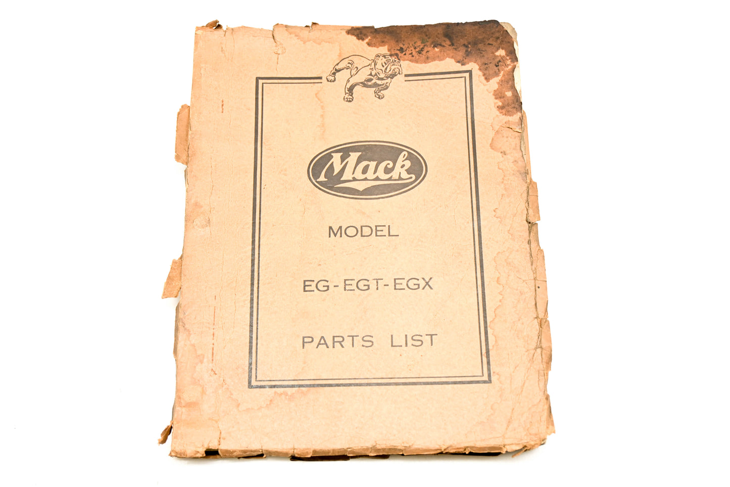 Mack 1534 1947 Model EG/EGT/EGX -EN330 Parts List Manual