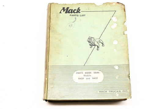 Mack 2646 1958 Model N42P/N42T Parts List Manual