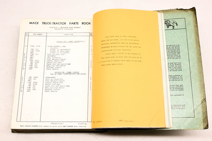 Mack 2646 1958 Model N42P/N42T Parts List Manual