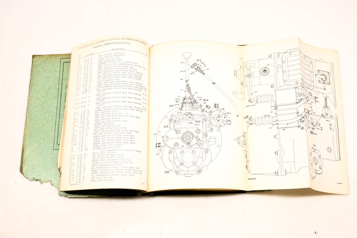 Mack 1533 1952 Model LFSW - EN510A Parts List Manual