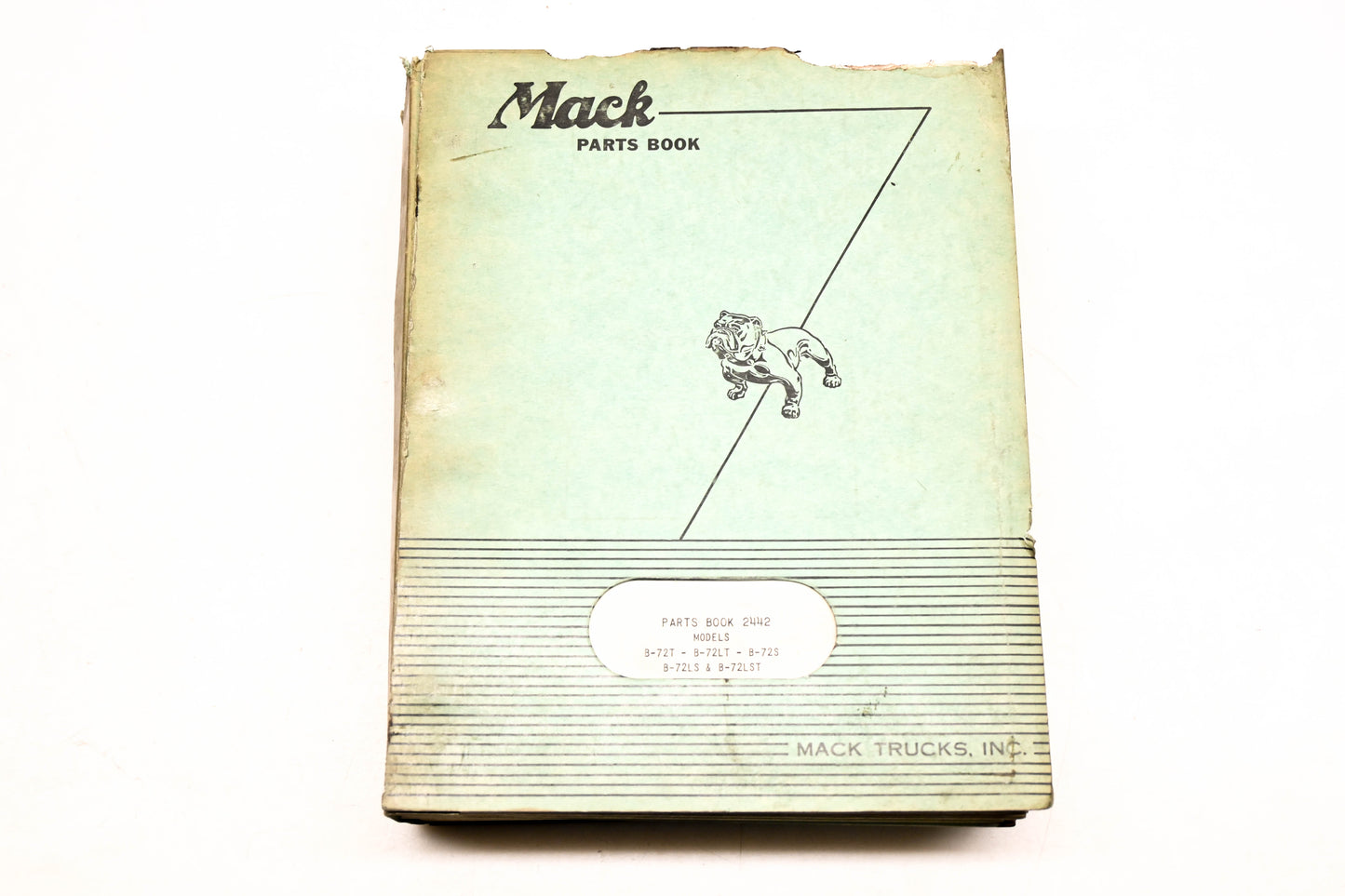 Mack 2442 1957 Model B-72T/LT/S/LS/LST Parts List Manual